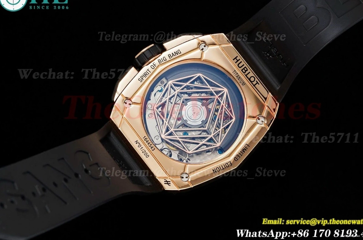 Big HUB4700 Bang RG BLSF Of Spirit Dial RU 42mm Skeleton 0127